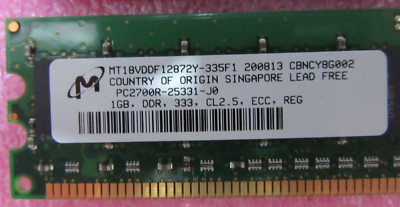 Sun X7704A-4 370-7973 2GB Kit ( 2 * 1GB Dimm ) for Netra240 Micron