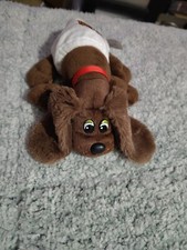 POUND PUPPIES PLUSH All Brown Puppy Stuffed Animal Plush 2022 HASBRO SOFT EARS