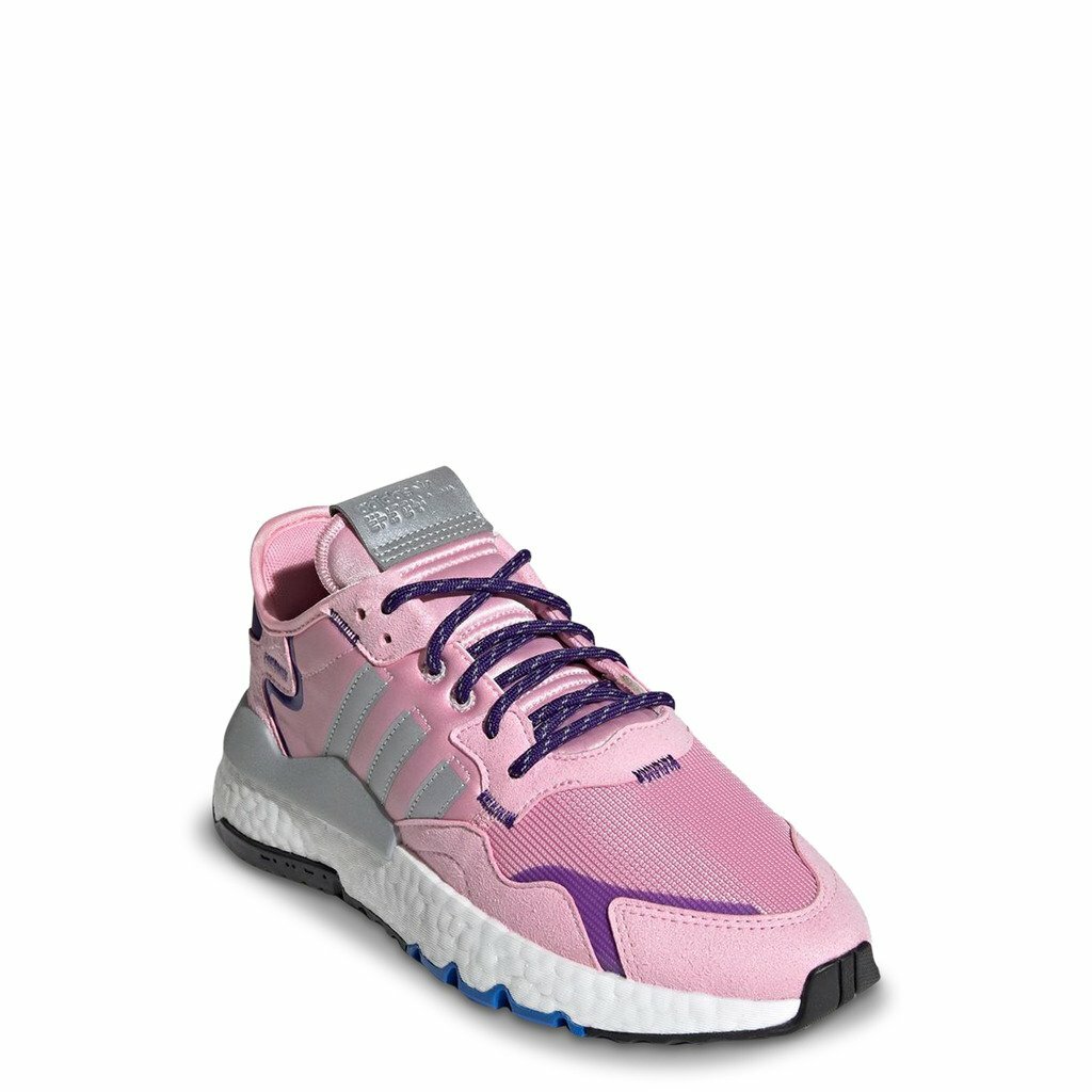 Adidas Nite Jogger True Pink/Silver Metallic Women\u0026#039;s Shoes FX6911 |  eBay