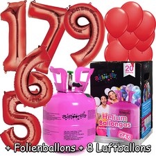 PALLONCINI PELLICOLA + GAS PALLONCINO + PALLONCINI - 1-99 compleanno rosso festa decorazione set elio