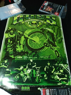 Boss Poster Ball Of Steel Stunts Autographed BBRmotorsports Troy Lee Monster
