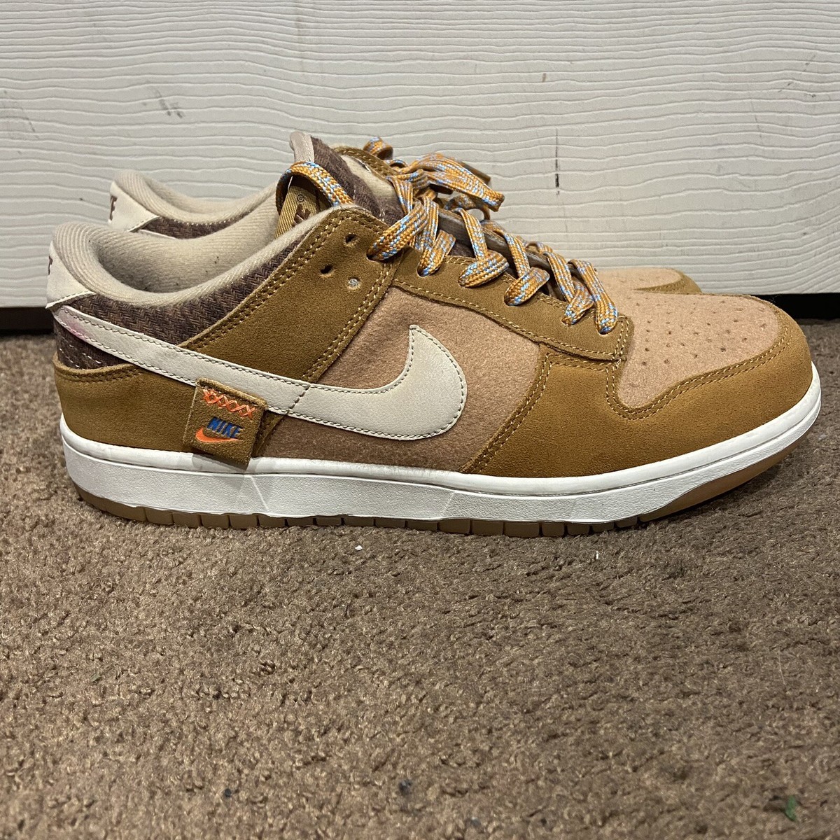 Nike Dunk Low Teddy Bear Brown Praline Desert Ocher Hemp Sz
