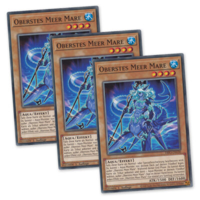 Yu-Gi-Oh! TCG - 3x DIFO-DE030 Oberstes Meer Mare Playset Common 1. Auflage DE