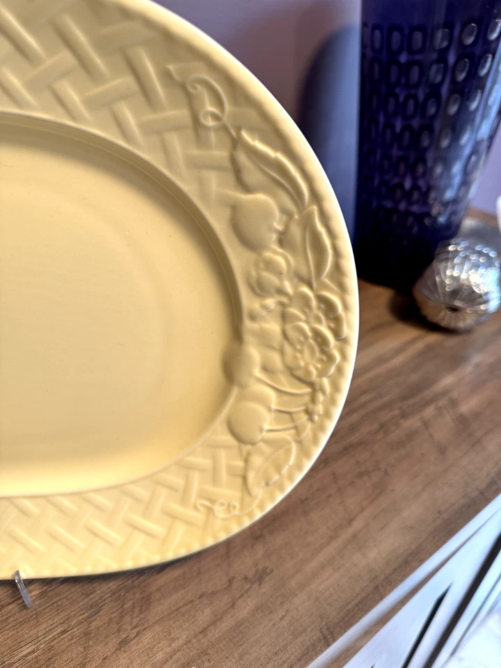 "Plato para servir ovalado beige Villeroy & Boch Piamonte Estivo 16"" Alemania" Foto 2 de 3