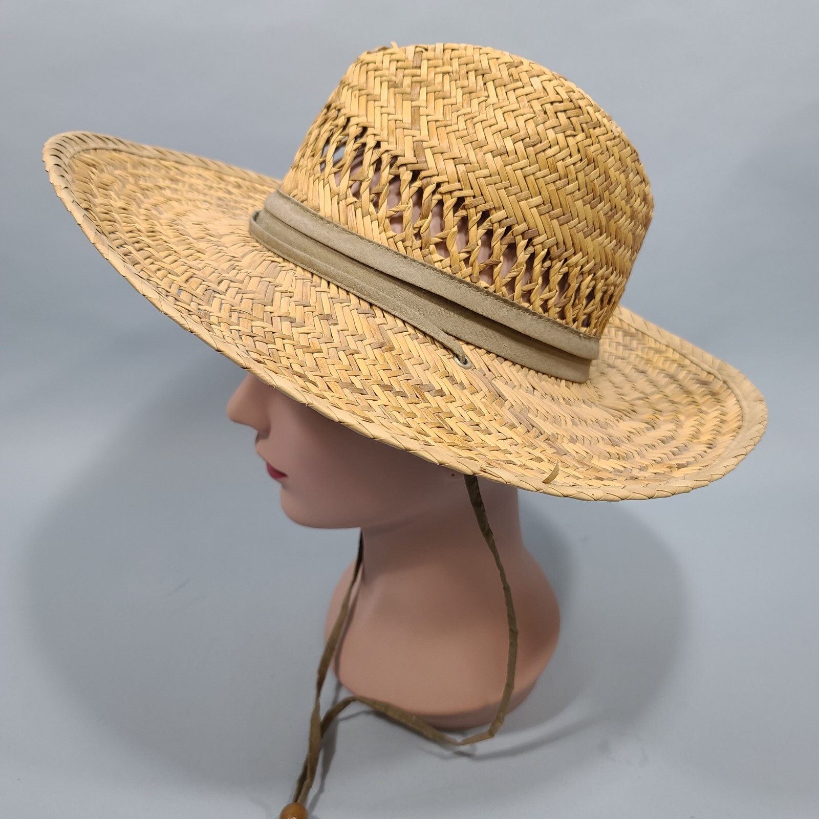 DPC Dorfman Pacific Co Natural Fiber Sun Hat Straw St… Gem