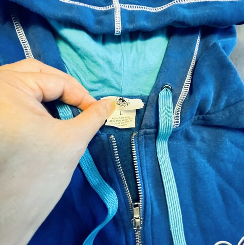 Disney Parks Disneyland Resort 2020 Character Print Full Zip Hoodie Jacket Blue - Picture 5 of 7