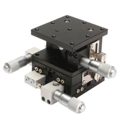 Xyz 3 Axis Thick 65-75MM Sliding Table Linear Stage 60X60MM Trimming Platform