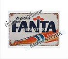 building cave bar plaques Fanta Soda pop metal tin sign