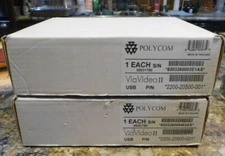 Polycom ViaVideo II Conference Phone 2200-20500-001 LOT OF 2 NEW FREE SHIPPING