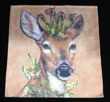 Vicki Sawyer Woodland Princess Deer Single (1) Paper Cocktail Napkin Decoupage