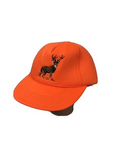 orange hat with ear flaps