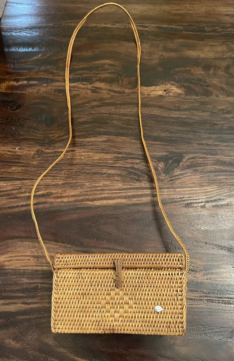 Small wicker purse sale