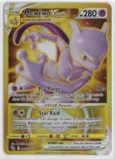 POKEMON Sword&Shield - Pokemon GO NM Secret GOLD RARE Holo #086/078 MEWTWO VSTAR