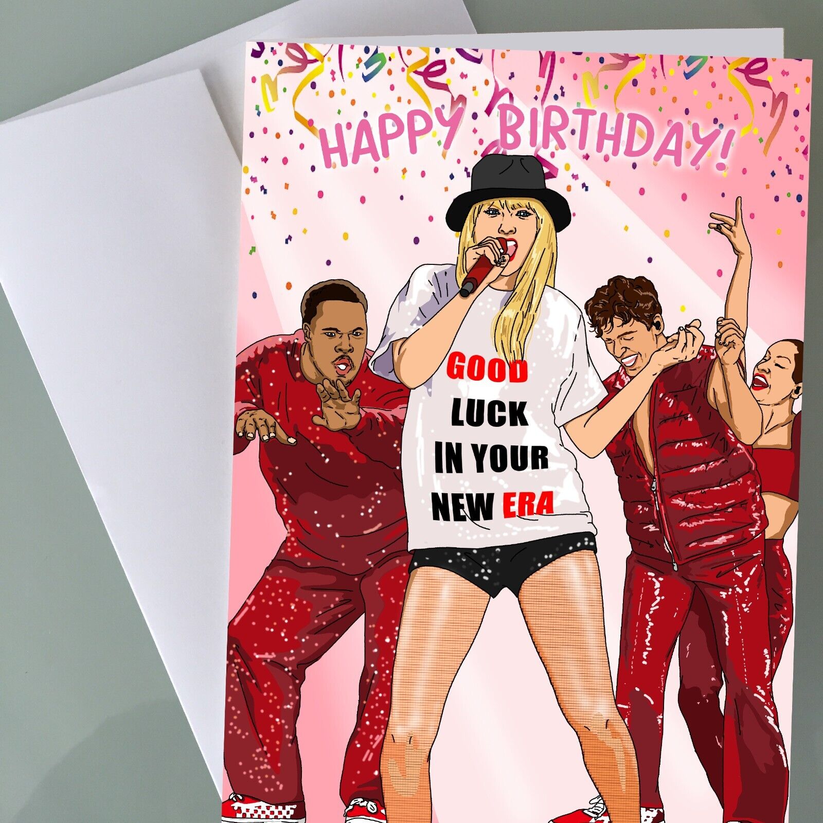 Taylor Swift Birthday Card - Funny Birthday Card Girls Music Fan Art Happy  Gift