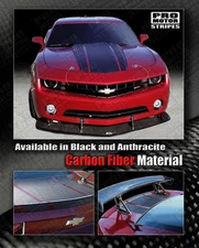 Chevrolet Camaro 2010-2015 CARBON FIBER Triple Rally Stripes (Choose Color)