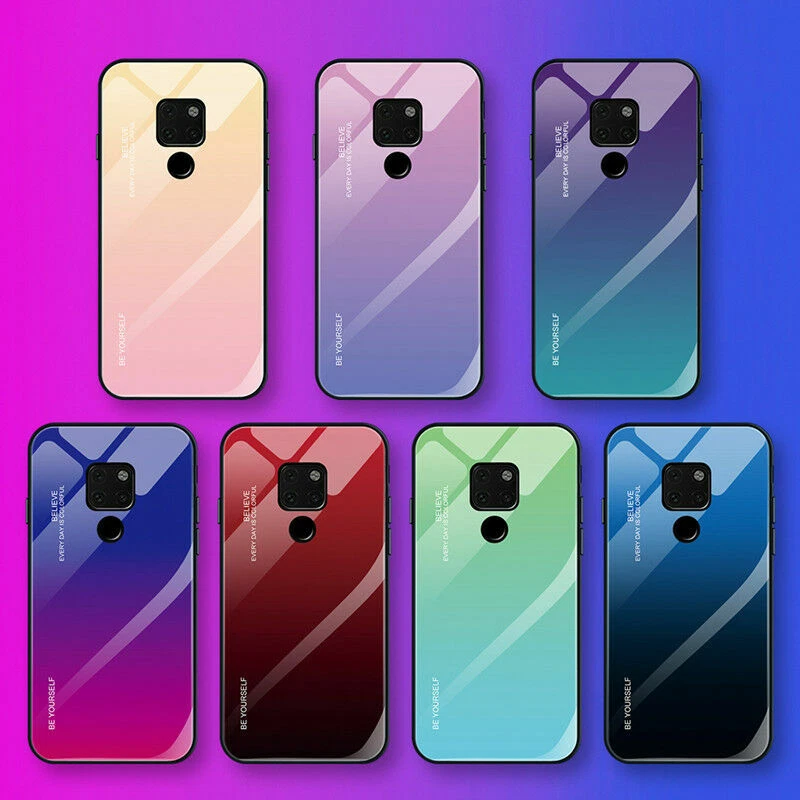 For Huawei P30 P20 Pro Mate 30 40 Pro Tempered GLASS Shockproof Phone Case - Image 2 of 4