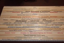 33 SQUARE Yardstick Wood Wooden Ruler Lot Advertising Sign Color Art Craft Hobby