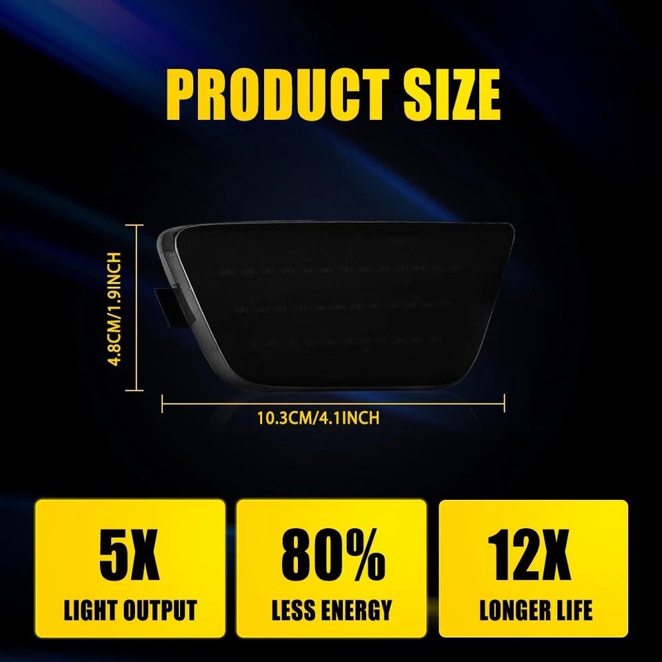 Luces blancas marcadoras laterales delanteras LED ahumadas para Chevrolet Cruze T 2011-2015 Foto 3 de 4