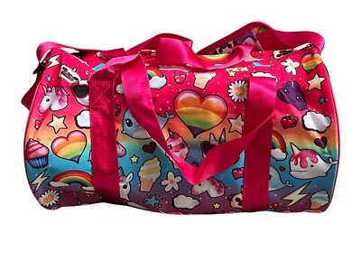 Top Trenz I Dream of Unicorn Girls Emojicon Duffle Bag NWT