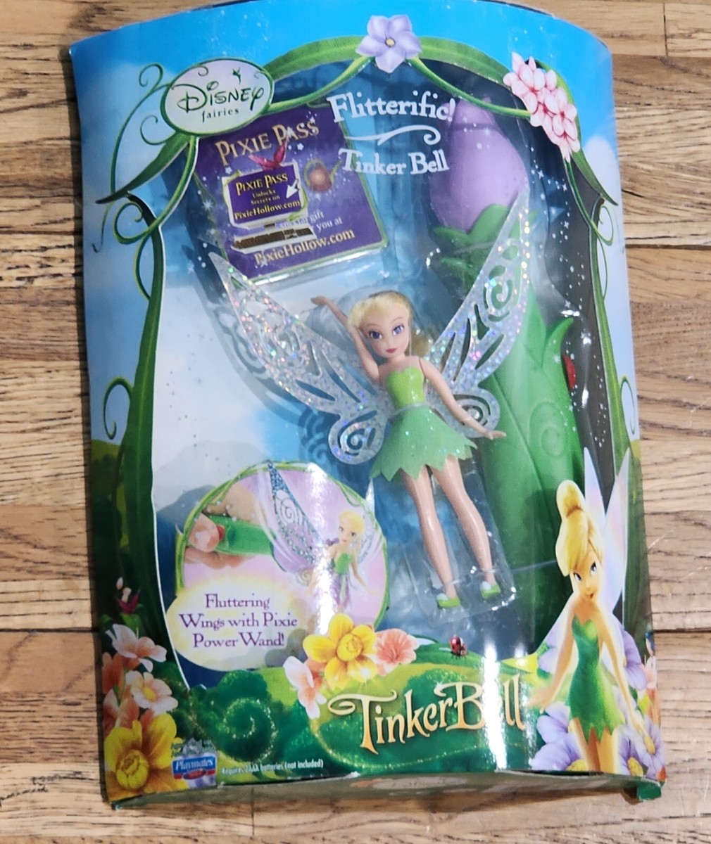 2009 Playmates Disney Fairies Tinkerbell Flitterific (New in