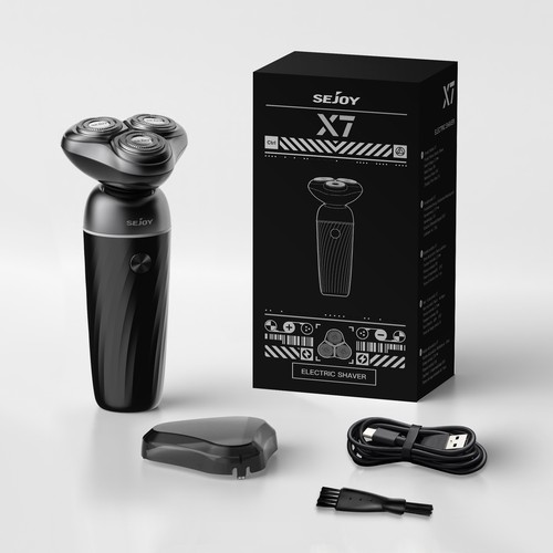 SEJOY 3D Men's Electric Razor Shaver Magnetic Detachable Head Wet & Dry Shaving - Picture 13 of 13