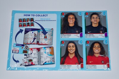 Panini UEFA Womens  Euro England 2022 - Portugal Team Update Set 22 Stickers NEW