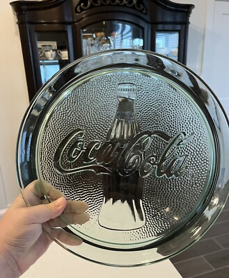VINTAGE COCA COLA LOGO CLEAR GREEN 13