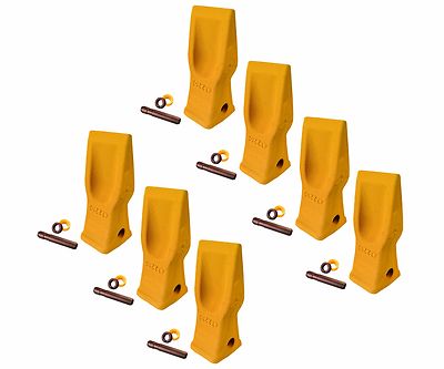 7 Cat Style Excavator, Backhoe, Skid Bucket H.D. Abrasion Bucket Teeth- 4T-2203 