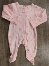 Baby Girl Clothes Nwot Child Mine Carter's Preemie Cherries Footed Outfit