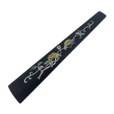 New 1pcs 4/4 Violin Fingerboard Ebony good Flower Inlay Full Size Violin Parts