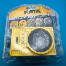 Door Lock Installation Kit Wood Metal Deadbolt Lockset Guide Hole Saw Drill Bit