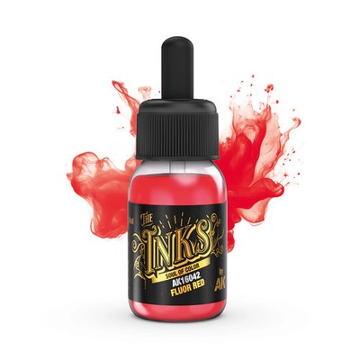 AK Interactive The INKS Fluor Red