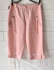 Vintage 80's Petal Pink Capri Crop Pants, pastel feminine, girly,