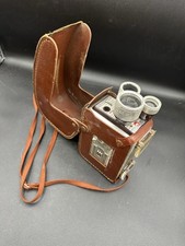 Vintage Kodak Brownie 8mm Movie Camera with Original Leather Case Untested