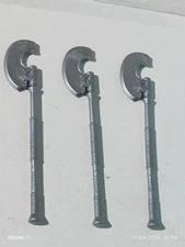 PLAYMOBIL X3 HALBERDS GRAY SPEARS MEDIEVAL KNIGHTS ARAB EGYPTIAN MOORS