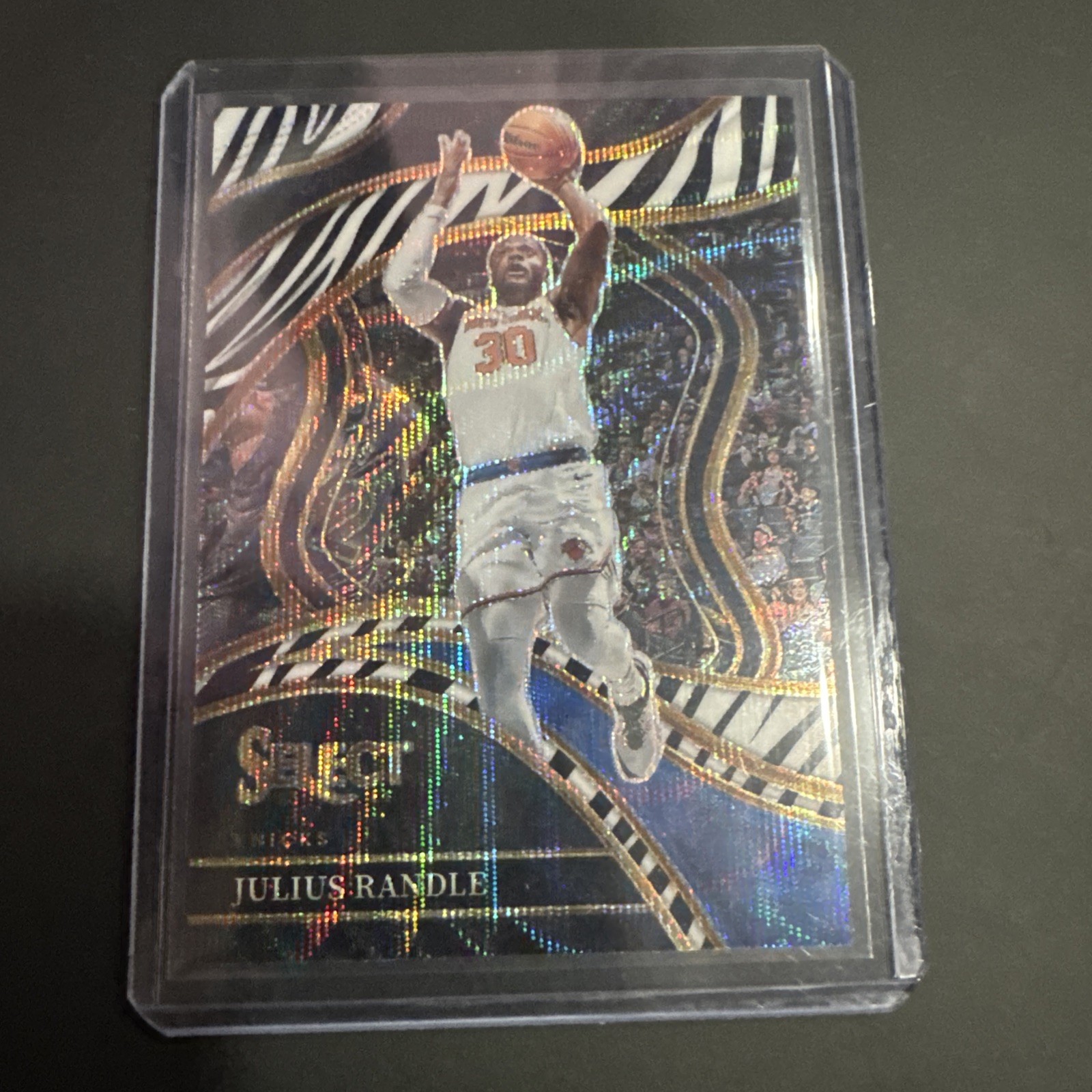 2023-24 Panini Select - Courtside Julius Randle #246 Zebra Prizm SSP