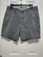 Tommy Bahama Boracay Chino 7-Inch Shorts In Fog Grey Color Size 32 