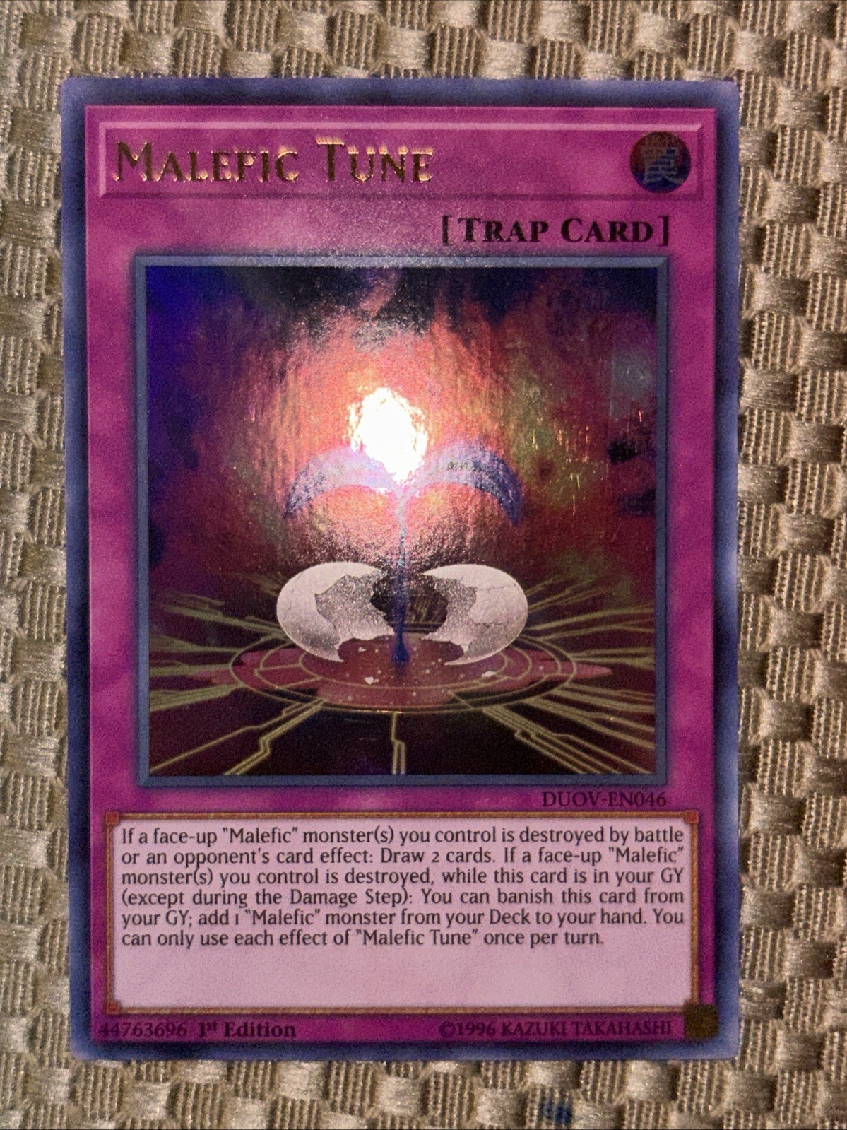 Yugioh Malefic Tune DUOV-EN046 Ultra Rare 1st Edition NM