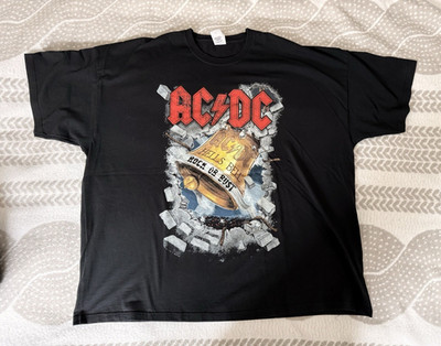 AC/DC Hell's Bell / Rock or Bust T-Shirt Schwarz Kurzarm Größe 3XL