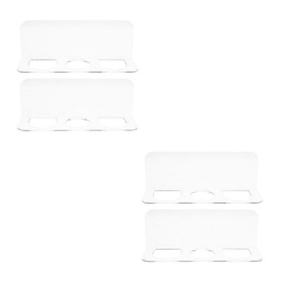  4er-Set Wandhalterungen aus Acryl für Haarstyling-Geräte   selbstklebende