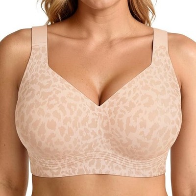 LetsJoli Bras for Women Supportive Wireless Push Up Bra Full Coverage No Underwi