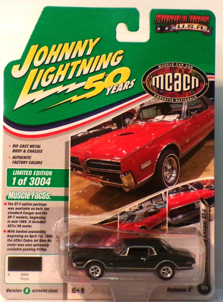 1968 Mercury Cougar GT-E..Muscle Cars U.SA.  2019 Series Release 3...JL 50 years - Image 2 of 4