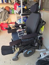 Numotion Power Wheelchair Reclining Adjustable Joystick Elevating Legrest Black