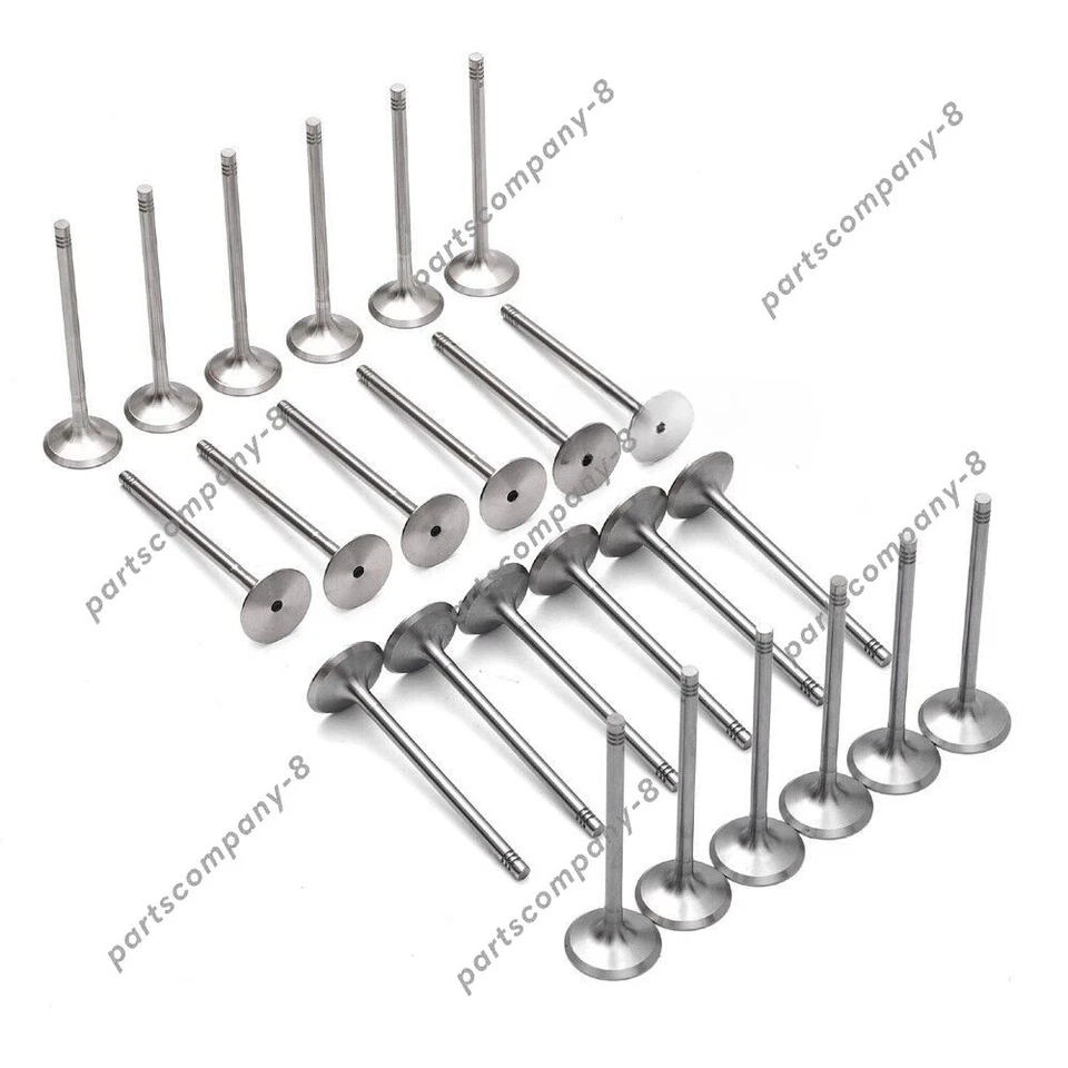 24X For BMW 325i 330Ci E46 E60 M52 M54 Engine Inlet & Outlet Valves Set 2.5 3.0 - Image 2 of 3