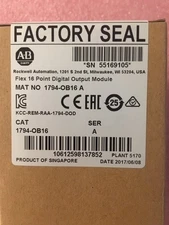 ALLEN-BRADLEY 1794-OB16 FLEX 16 POINT DIGITAL OUTPUT MODULE NEW FACTORY SEALED