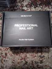 Morovan Professional Acrylic Nail Kit System Nail Art Set Brand New-