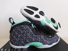Nike Little Posite One Foamposite GS Easter Black-Green Sz 6Y 846077-004 
