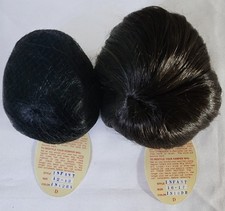 Two Kemper Unisex INFANT Doll Wigs Size 12/13 & 16/17 Short Hair/Bangs NWT.