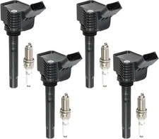 4PCS UF765 Ignition Coils + 95125 Iridium Pack 