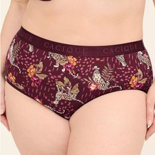 Lane Bryant Cacique Cotton Full Brief Panty 18/20 Jungle Creatures NWT 